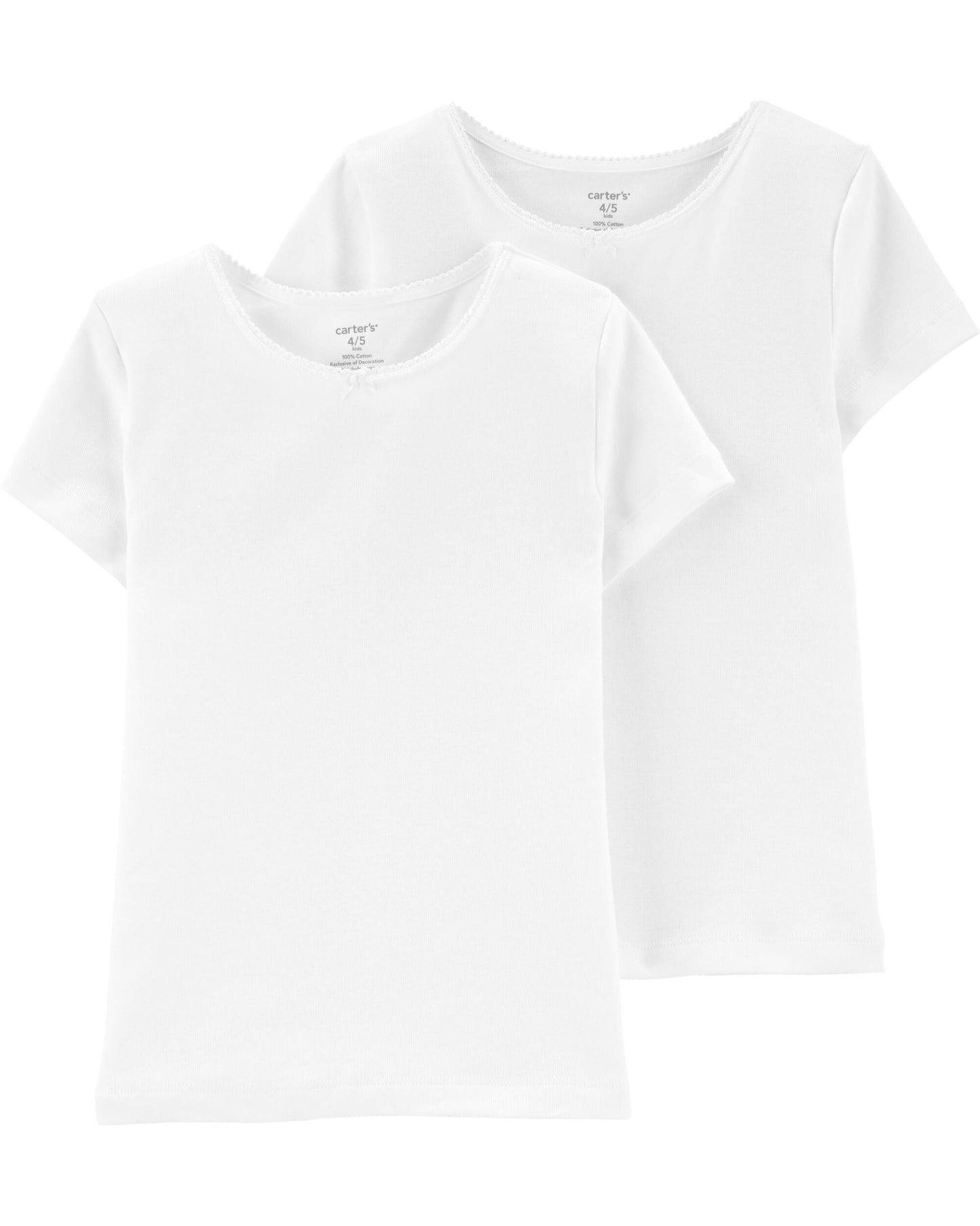 Paquete de 2 camisetas interiores de algodón
