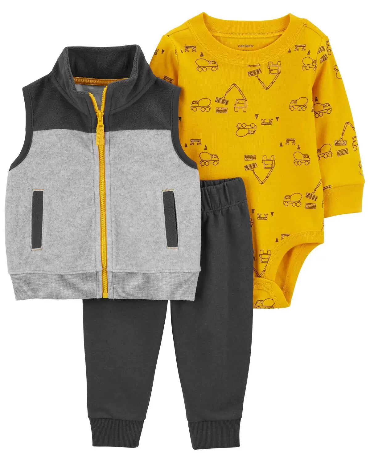 Conjunto de chaleco pequeño de 3 piezas para bebé