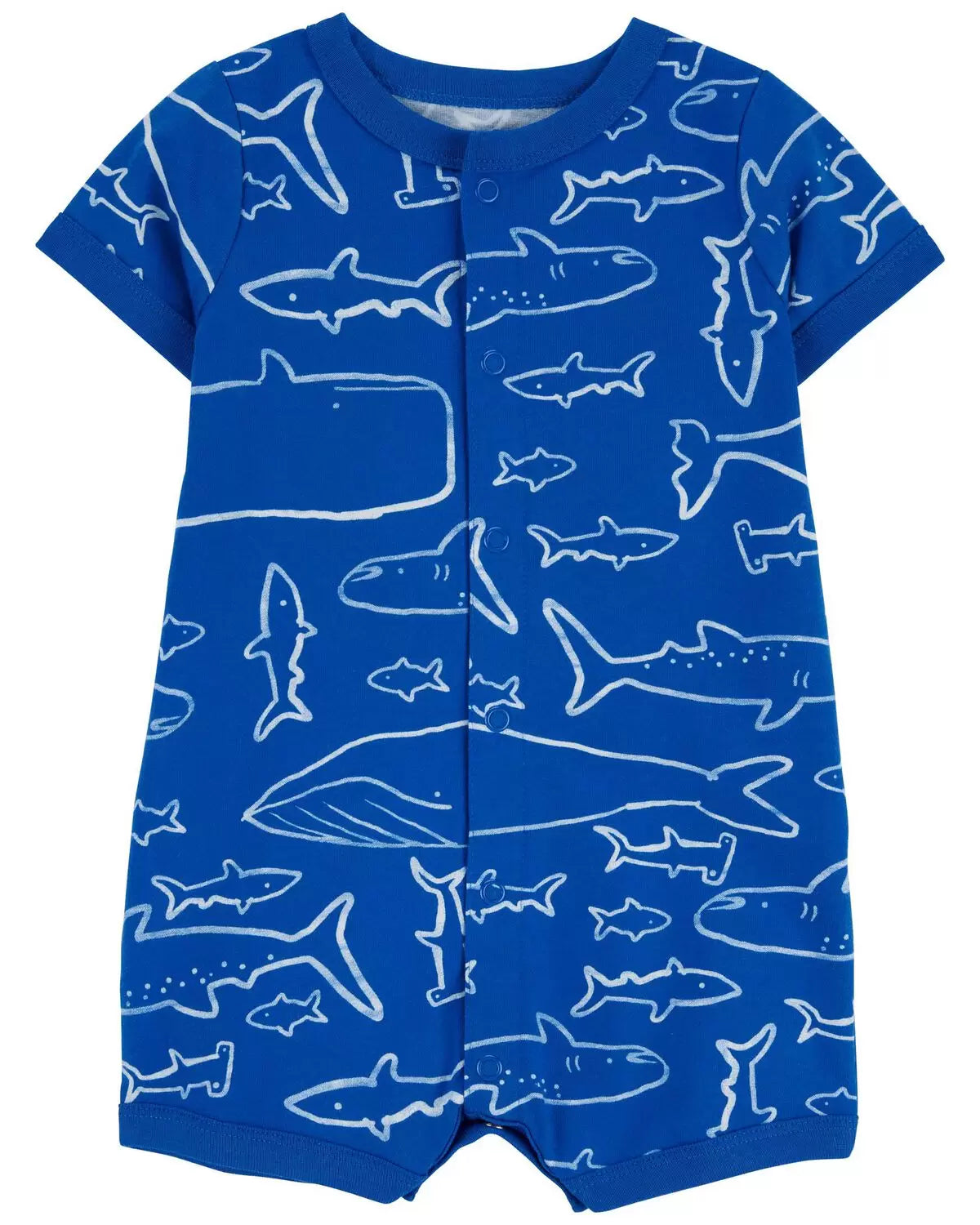 Mameluco Baby Whale Snap-Up