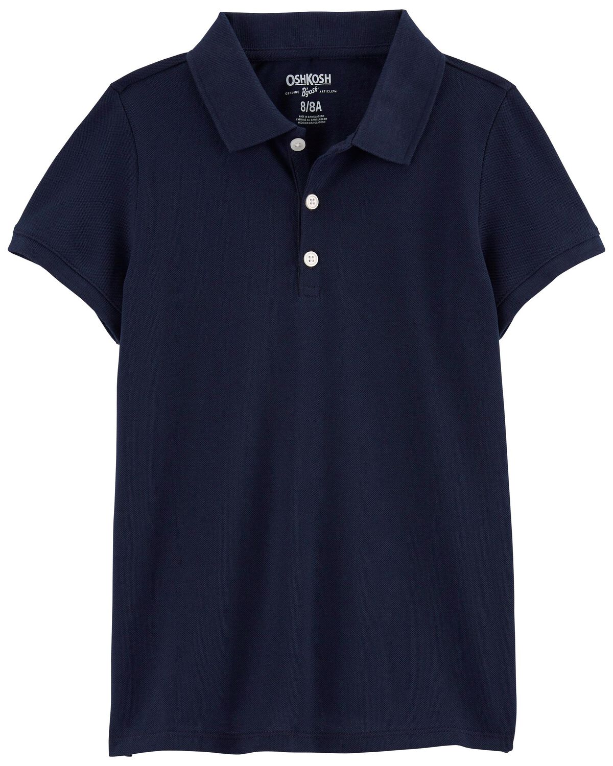Polo de uniforme de algodón