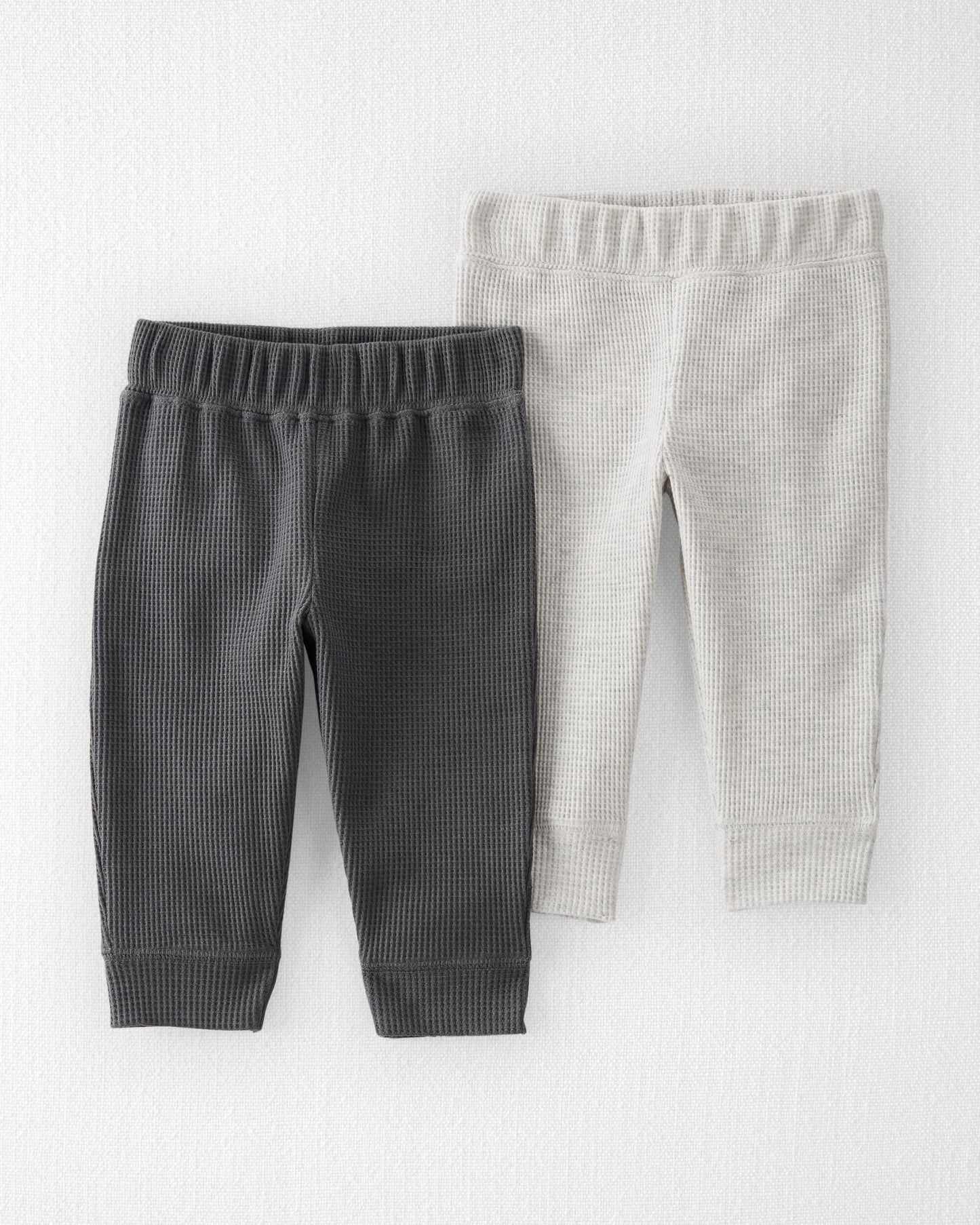 Paquete de 2 pantalones para bebé hechos con algodón orgánico