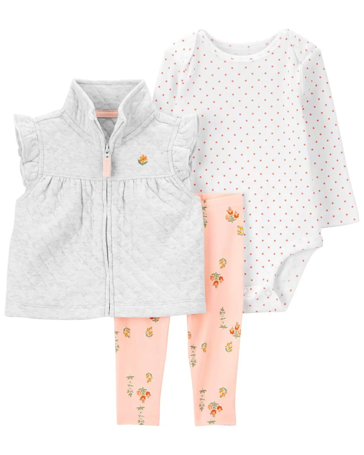 Conjunto de chaleco pequeño de 3 piezas para bebé