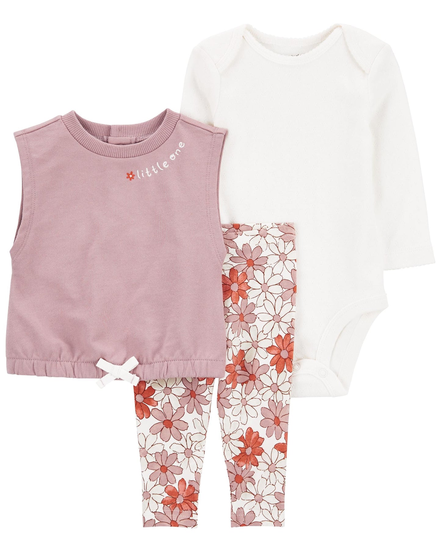 Conjunto de chaleco pequeño de 3 piezas para bebé