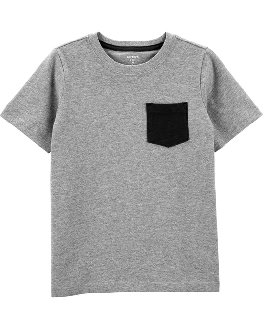 Camiseta de punto con bolsillo para niños