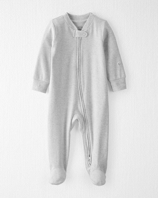Pijama Bebé Algodón Orgánico Gris dormir y jugar